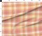 Preppy Retro Pink Peach Yellow Plaid Lines Cottagecore Cabincore Modern Classic Nursery Vintage Bedroom Coastal Large Scale Custom Printed Fabric by Spoonflower Various Fabrics by the Yard or Fat Quarter